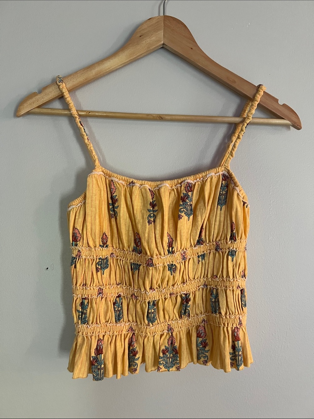 Free People Smocked Tank top Size XS